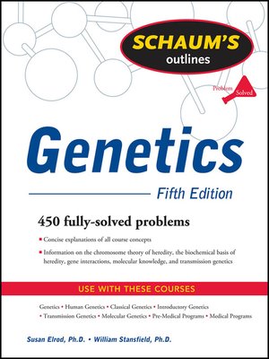 cover image of Schaum's Outline of Genetics